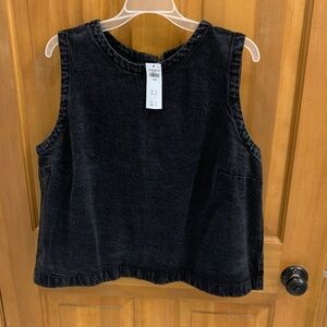 Abercrombie & Fitch Black Denim Tank Top